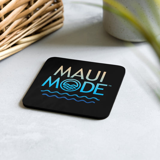 Beach to Deep Water Fade Maui Mode Cork-back coaster